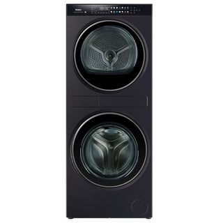 *ONLY ONE AVAILABLE* Haier 12kg Washer and 9kg Heat Pump Dryer Laundry Centre Dark Finish HLC1290CTB1 [Factory Second]
