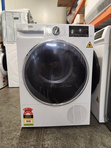 *Carton Damaged* Beko 8kg Heat Pump Dryer with Steam BDPB802SW [12 Months Warranty]
