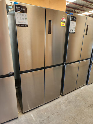 DISPLAY ONLY LEFT *Brand New* CHiQ 503L Four Door Fridge Silver CCD500NS [5 Years Warranty]