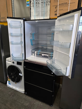 *Made in Japan* Hitachi 615L Black Glass Finish French Door Fridge RWX620KAXK [Factory Second]