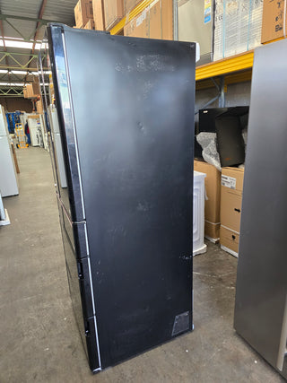 *Made in Japan* Hitachi 615L Black Glass Finish French Door Fridge RWX620KAXK [Factory Second]