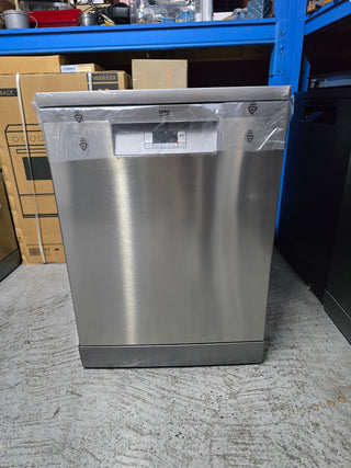 *Current Model* Beko 60cm Freestanding Dishwasher 14 Place Platinum Steel BDFB1410X [Factory Second]