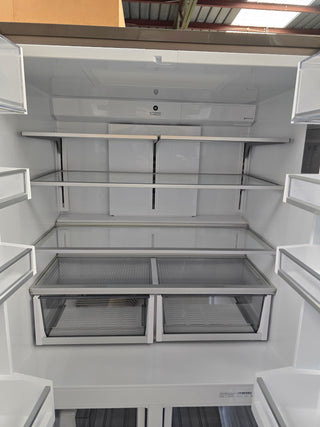 Fisher & Paykel Series 7 538L Quad Door Refrigerator with Ice and Water Black Stainless Steel RF605QNUVB1 [Factory Second]