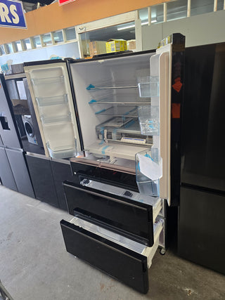 *Made in Japan* Hitachi RZX740XKAX Mirror Glass French Door Fridge with Non-Plumbed Ice Maker [Carton Damaged]