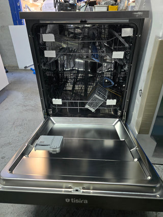 *Factory Secod - Made in Europe* Tisira 60cm 13 Place Black/Dark Inox Freestanding Dishwasher TDW13BE [3 Years Warranty]