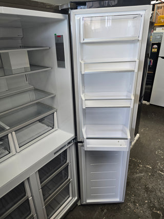 Fisher & Paykel Series 7 538L Quad Door Refrigerator with Ice and Water Black Stainless Steel RF605QNUVB1 [Factory Second]