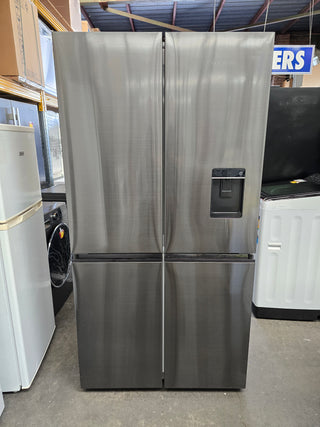 Fisher & Paykel Series 7 538L Quad Door Refrigerator with Ice and Water Black Stainless Steel RF605QNUVB1 [Factory Second]