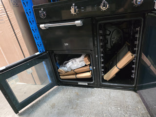 *Amazing Value* Beko 90 cm Black Induction Multi Door Freestanding Oven BRC916IMB [Factory Second]