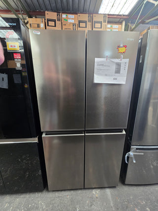 *Current Model* Haier 623L Quad Door Refrigerator Satina Silver HRF680YS [Factory Second] - DMS Appliances
