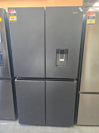 Haier 623L Quad Door Refrigerator with Ice and Water Black HRF680YPC [Factory Second] - DMS Appliances
