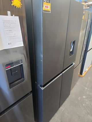 Haier 623L Quad Door Refrigerator with Ice and Water Black HRF680YPC [Factory Second] - DMS Appliances