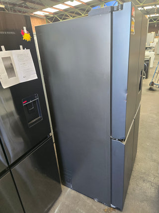 Haier 623L Quad Door Refrigerator with Ice and Water Black HRF680YPC [Factory Second] - DMS Appliances