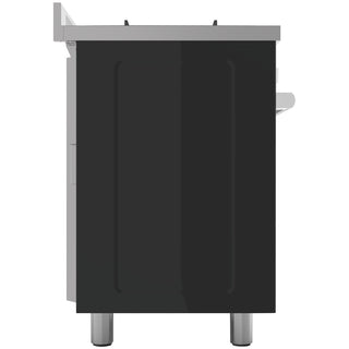 *Clearance - Made in Italy* Glem Gas 90cm Premium Matt Black Gas Freestanding Cooker GS965GGMB [2 Years Warranty]