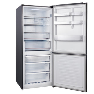 *6 STAR RATING* CHiQ 396L Bottom Mount Refrigerator Black Stainless CBM3 95NBS6E [5 Years Warranty]