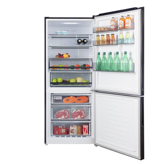 *6 STAR RATING* CHiQ 396L Bottom Mount Refrigerator Black Stainless CBM3 95NBS6E [5 Years Warranty]
