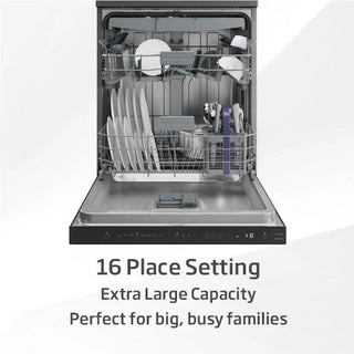 *Brand New - Made in Europe* Beko BDF1640DX 16-Place Dark Stainless Steel Setting Freestanding Dishwasher [5 Years Warranty]