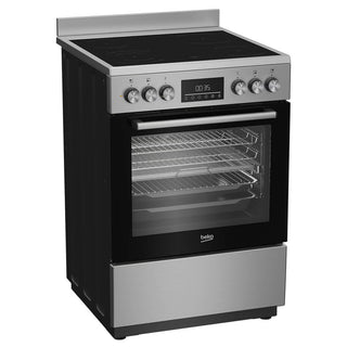 *Brand New* Beko 60cm Stainless Steel Freestanding Oven with Ceramic Cooktop BFCB60VMX [5 Years Warranty]
