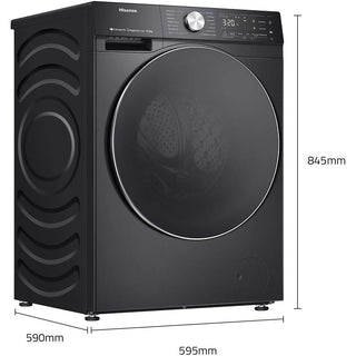 *Brand New* Hisense HCF7S1014B Series 7 10kg/6kg Washer Dryer Combo (Charcoal Black) [3 Years Warranty]