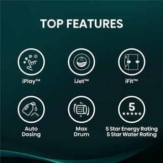 *Brand New* Hisense Series 8I 10kg TFT Front Load Washer Charcoal Black HWF8I1015BX [3 Years Warranty]