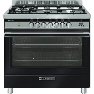 *Clearanace - Made in Italy* Glem Gas 90cm Premium Freestanding Dual Fuel Cooker - Matte Black GS965GEMB [2 Years Warranty]