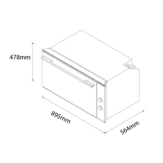 *Current Model* Fisher & Paykel 90cm Series 7 Stainless Steel Contemporary Electric Built-In Oven OB90S9MEX4 [Factory Second]