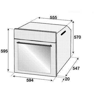 Display only *Made in Europe* Altus ABO6810FB 60cm Built-In Electric Oven [3 Years Warranty]