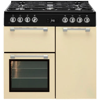 *Brand New* Beko 90cm Multifunction Dual Fuel Black Freestanding Oven/Stove BRC916GMB-C