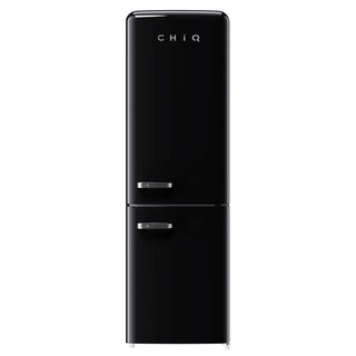 CHiQ 231L Retro Bottom Mount Fridge Black CRBM229NB3 [5 Years Warranty]