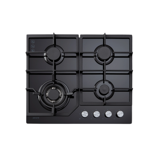 Euro 60cm Gas on Glass Cooktop ECT600GBK2 [Brand New]