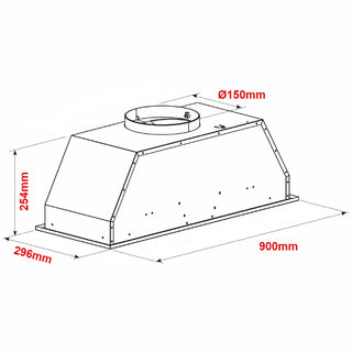 *Brand New* Euro Appliances EP900UMS2 90cm Undermount Rangehood [3 Year Warranty]