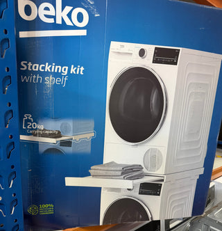 * Current Model * Beko 60cm Stacking Kit with Shelf (White) [Carton Damage]
