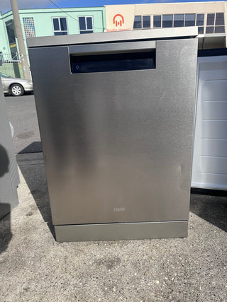 Haier 60cm Freestanding Dishwasher with Steam Satina Silver [Factory Second] MODEL HDW15F3S1