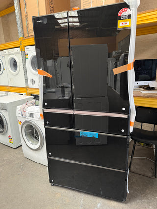 *Made in Japan* Hitachi 735L Black Glass finish R-ZX740RA Non Plumbed Refrigerator [Factory Second]
