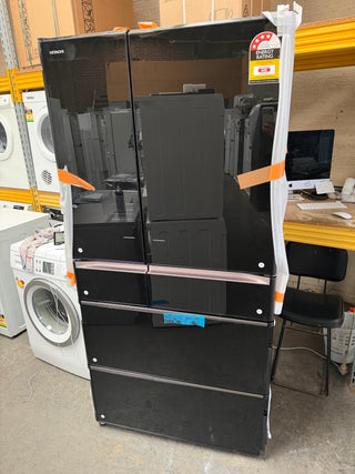 *Made in Japan* Hitachi 735L Black Glass finish R-ZX740RA Non Plumbed Refrigerator [Factory Second]