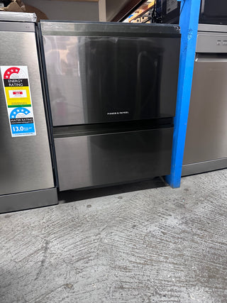 *Current Model* Fisher & Paykel Series 9 Contemporary Double DishDrawer Dishwasher Black Steel DD60D4NB9 [Factory Second]