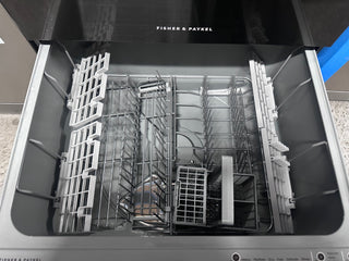 *Current Model* Fisher & Paykel Series 9 Contemporary Double DishDrawer Dishwasher Black Steel DD60D4NB9 [Factory Second]