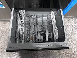 *Current Model* Fisher & Paykel Series 9 Contemporary Double DishDrawer Dishwasher Black Steel DD60D4NB9 [Factory Second]