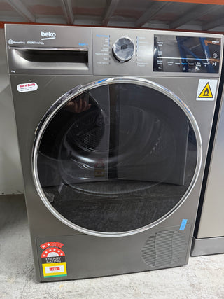 *Current Model* Beko 9KG Sensor Controlled WiFi Connected Hybrid Heat Pump Dryer with Steam BDPB904HG [Factory Second]