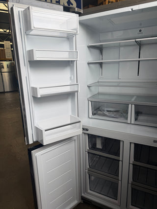 Fisher & Paykel Series 7 538L Quad Door Refrigerator with Ice and Water Black Stainless Steel RF605QNUVB1 [Factory Second]
