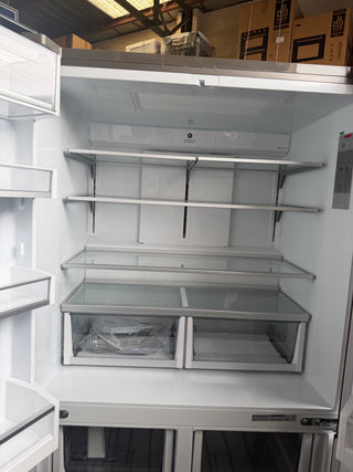 Fisher & Paykel Series 7 538L Quad Door Refrigerator with Ice and Water Black Stainless Steel RF605QNUVB1 [Factory Second]