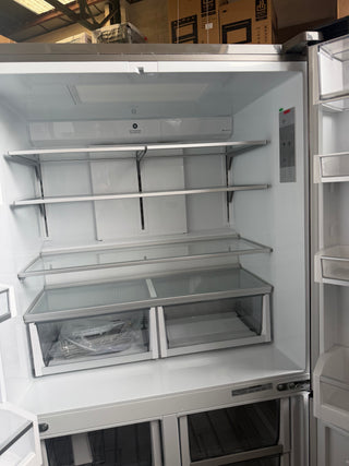 Fisher & Paykel Series 7 538L Quad Door Refrigerator with Ice and Water Black Stainless Steel RF605QNUVB1 [Factory Second]