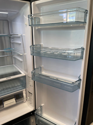 Hitachi 638L 4 RWB640VT0GBK Door French Door Fridge - Black Glass [Factory Second]