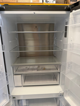 *Current Model* Fisher & Paykel Series 7 511L French Door Fridge With Ice and Water Black Stainless Steel RF505ANUB1[Factory Second]