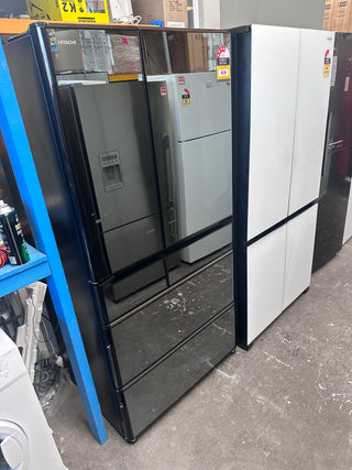 *Made In Japan* Hitatchi 735L Mirror Glass Finish Non Plumbed Refrigerator RZX740KA [Factory Second]