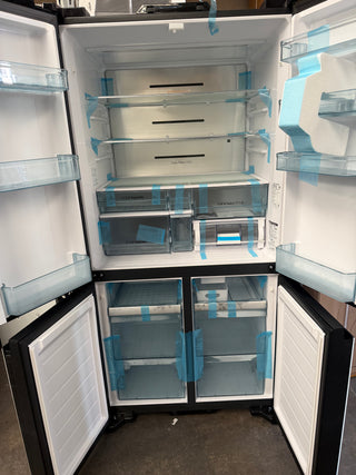 *Current Model* Hitachi 638L RWB640VT0XMGW Fridge with Non-Plumbed Ice Maker - Glass Matte White [Factory Second]