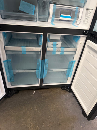 *Current Model* Hitachi 638L RWB640VT0XMGW Fridge with Non-Plumbed Ice Maker - Glass Matte White [Factory Second]