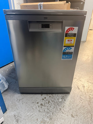 *Current Model* Beko 60cm Freestanding Dishwasher 14 Place Platinum Steel BDFB1410X [Factory Second]
