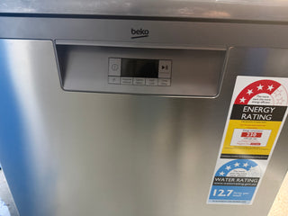 *Current Model* Beko 60cm Freestanding Dishwasher 14 Place Platinum Steel BDFB1410X [Factory Second]