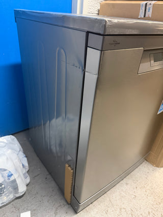 *Current Model* Beko 60cm Freestanding Dishwasher 14 Place Platinum Steel BDFB1410X [Factory Second]