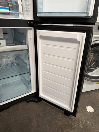 *Current Model* Hitachi 638L RWB640VT0XMGW Fridge with Non-Plumbed Ice Maker - Glass Matte White [Factory Second]